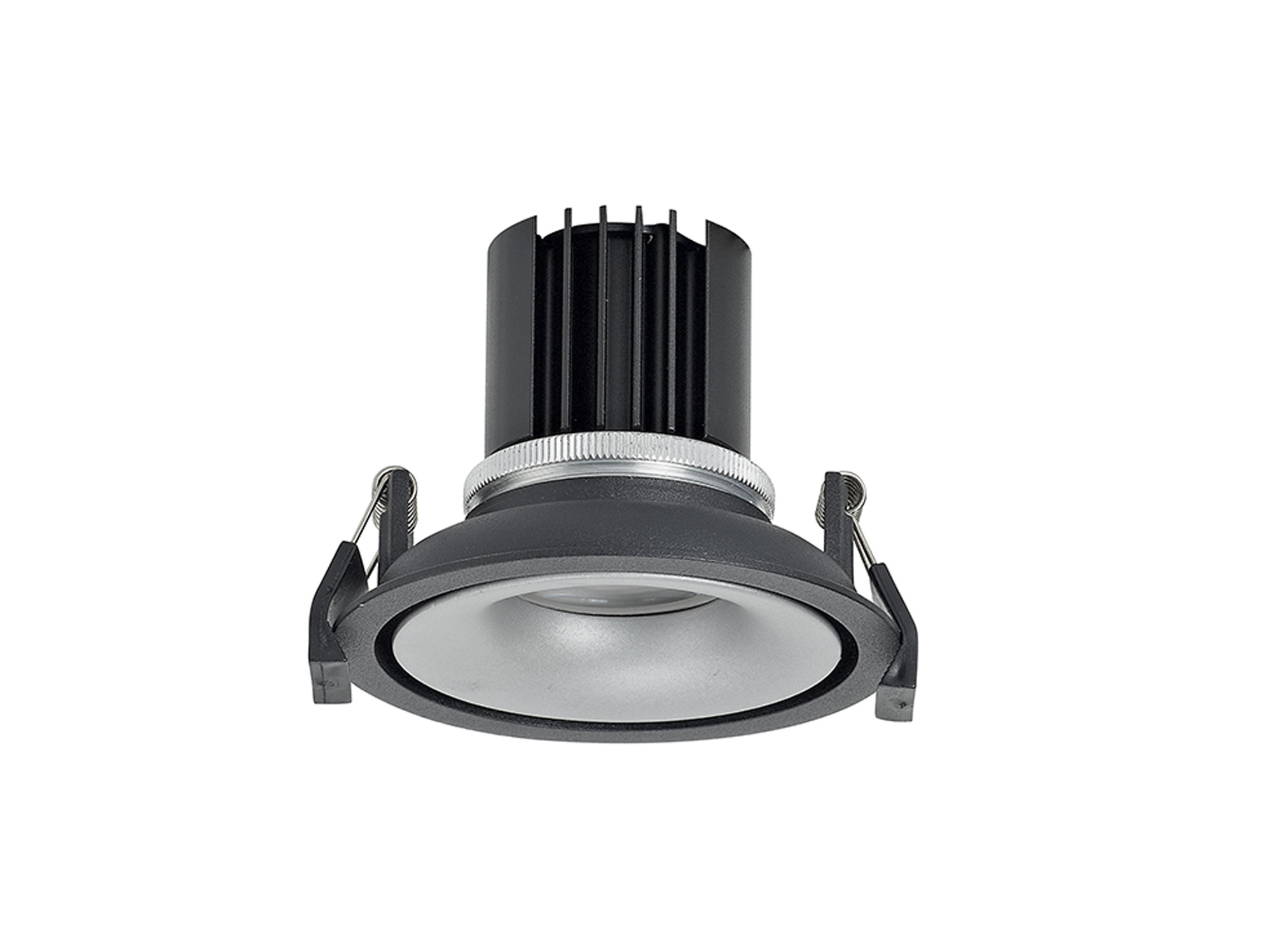 DM202060  Bolor 9 Tridonic Powered 9W 2700K 770lm 24° CRI>90 LED Engine Black/Silver Fixed Recessed Spotlight, IP20